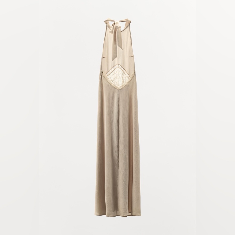 ZARA EMBROIDERED MIDI DRESS - Picture 15 of 17